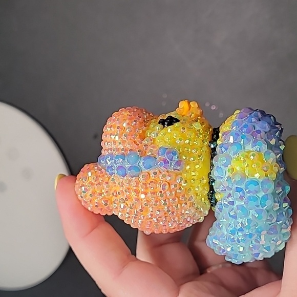 Rhinestone Cinderella rubber duck FINAL MARKDOWN - Picture 4 of 5